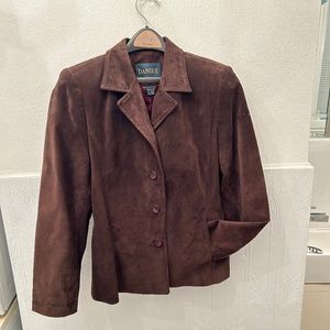 Danier Brown Suede Leather Jacket